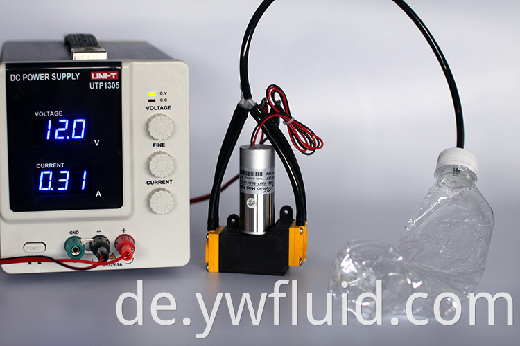 YWFLUID 12V/24V Mini Elektrisch bürstenloser Motorluftpumpenfabrik Direktverkaufsprodukt